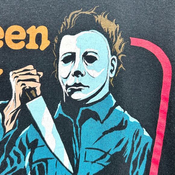 Halloween Michael Myers Unisex Graphic Crewneck T-Shirt - Picture 2 of 5